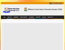 Tablet Screenshot of mahavirpublicschool.com